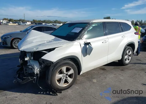 2021 Toyota Highlander L z USA, uszkodzony, nr VIN 5TDCZRAH0MS531973